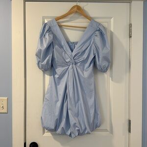 Pinch baby blue bubble puff sleeve dress. Size Medium
